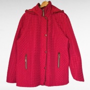 czerwona damska wiosenna kurtka