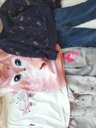 Paka ślicznych ubranek dla dziewczynki rozm 110-116