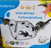 ZABAWKA ELEKTRYCZNA DLA KOTA GOLDEN SUN 4 W 1 PIORKO AUTO TRYB NOCNY ABS