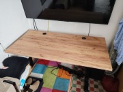 Biurko SENSE7 Nojo Black 140 cmx70 cm+Blat jednoczęściowy gruby 28mm