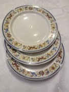 Zestaw 3 talerzy vintage Villeroy & Boch 21 cm folklor retro