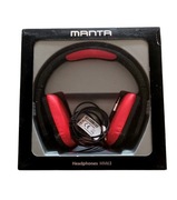 Słuchawki Manta XDesign MM63 czarno-czerwone