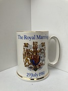 kufel ŚLUB KSIĘŻNEJ DIANY 1981r wood & sons lew jednorozec smok ceramika