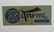 SUPREME Records Biało & Czarna  naklejka 