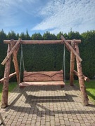 Huśtawka ogrodowa z drewna 