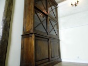 Piękna Unikatowa Biblioteka,Witryna-Lite Drewno Tek.-Unikatowe Klimaty.