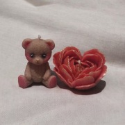 ŚWIECZKA RĘCZNIE ROBIONA IDEALNY PREZENT NA WALENTYNKI, URODZINY, ŚWIĘTA