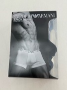 Majtki bokserki Stretch Cotton Emporio Armani 3 pack XL białe granat czarne