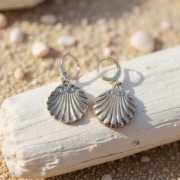 Srebrne Kolczyki MUSZLE 925 | Upcycling | Styl Wiktoriański