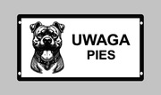 Wyjątkowe tabliczki uwaga zły pies duży wybór doberman, amstaff owczarek