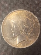 moneta  DOLAR POKOJU - srebrna oryginalna   1923    -  5