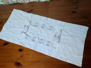 Bieżnik z haftem i koronką 75x33