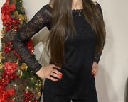 TEZENIS bluzka czarna koronkowa M