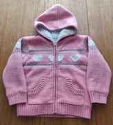 DZIEWCZYNKA - ciepły sweterek /kurteczka -rozm 92cm 