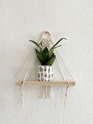 Wisząca półka ścienna boho makrama