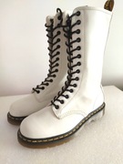 DR. MARTENS białe skórzane mega cena okazja