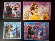 Puzzle dla dzieci z postaciami z popularnych animacji Disneya. 4w1