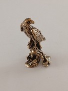 Figurka metalowa ptak orzeł wysokość 4 cm długość 1,5 cm
