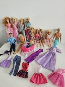 Barbie lalki zestaw lalek ubranek