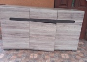 Komoda Black Red White 