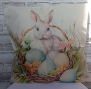 Wielkanocna dekoracyjna poszewka na poduszkę 