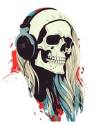 t-shirt retro skull czaszka pop retro vintage 