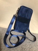 Torebka etui na portfel, telefon w kolorze granatu