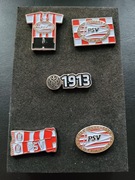 PSV Eindhoven (Holandia) oficjalny zestaw 5 odznak 