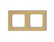 Ramka podwójna Karlik MINI złoty 29MR-2