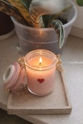 Romantyczna świeca sojowa malina&róża/ handmade 