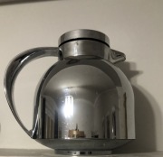 Elegancki termos vintage srebrny , w kształcie dzbanka