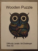 Puzzle drewniane Sowa, nowe