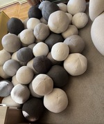 Poduszka ozdobna kulka okrągła piłka ball kula boucle fi.30 , 7 kolorów