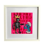 Obraz POPART w ramie 32x32cm gift  wystawa galeria design  LUXURY hand made