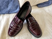 WITTCHEN pantofle wsuwane bordowe lakierowane r. 38