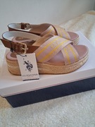 Damskie sandały na koturnie marki U.S Polo ASSN 
