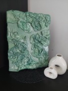 Obraz 33x44 fabric art gips szałwia mięta zieleń matcha 