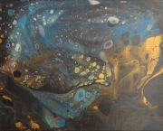 Abstrakcyjny obraz na płótnie format 50-40 cm autor Jacek Rutkowski