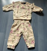 Komplet bluza i spodnie w kwiaty Lupilu r 74/80 jak Newbie