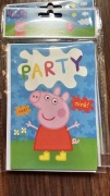 Zaproszenie urodzinowe Świnka Peppa z kopertą 