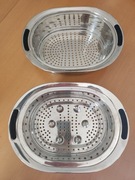 gotowanie na parze koszyk zbiornik sito  stal nierdzewna parowar tefal