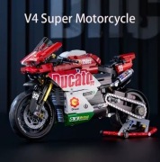 Motocykl Ducati V4 w stylu LEGO