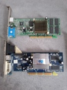 Zestaw 2 kart graficznych RETRO AGP: GeForce 4 MX440 + Radeon 9200 SE