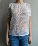 Zara Kids ażurowa bluzka z krótkim rękawem 164 cm