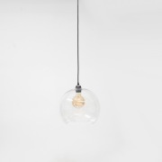 Lampa wisząca szklana kula Cubo 30 przeźroczysta