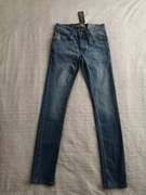 Nowe granatowe spodnie jeansowe jeansy French Connection slim W28 L32 28/32