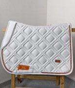 Czaprak skokowy Horsegloss biały glitter Full Vs