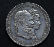 Austria, Franciszek Józef, 2 guldeny 1879, Srebrne Gody