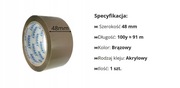 Taśma pakowa Smart brązowa 48mmx91m=100y klej akryl, A001O0VJT4