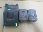 BOSCH GAL 18V-40  ładowarka + Dwa akumulatory
